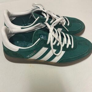 Adidas Spezial Green and White Sneakers